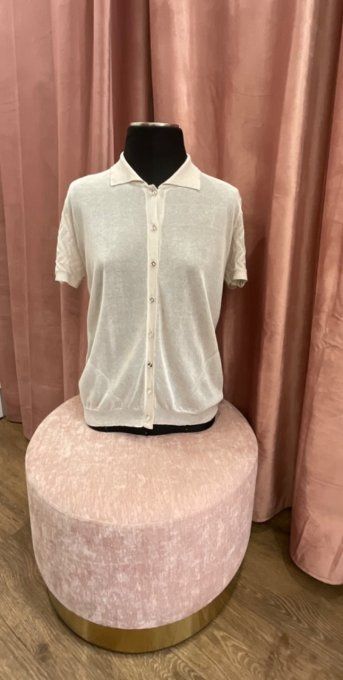 Top chemise TRUSSARDI en maille légère